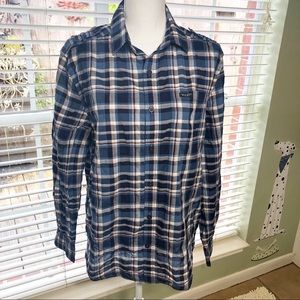 William Rast Plaid Button Down Shirt Size M  C120